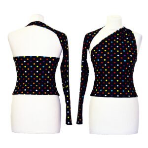 One shoulder tango top D0020