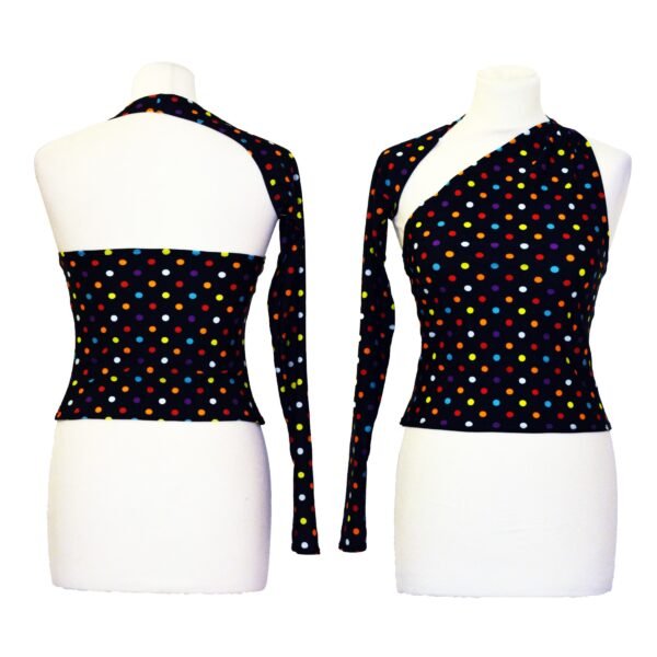One shoulder tango top D0020